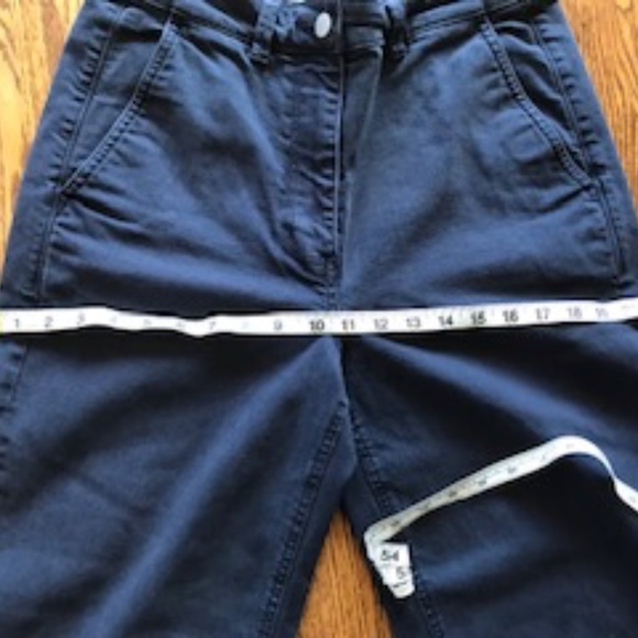 Everlane Original Wide Leg Cropped Pants Navy - Picture 5 of 6